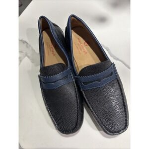 marc joseph mens Unión Street 2.0 shoes loafers Black Blue Size 11